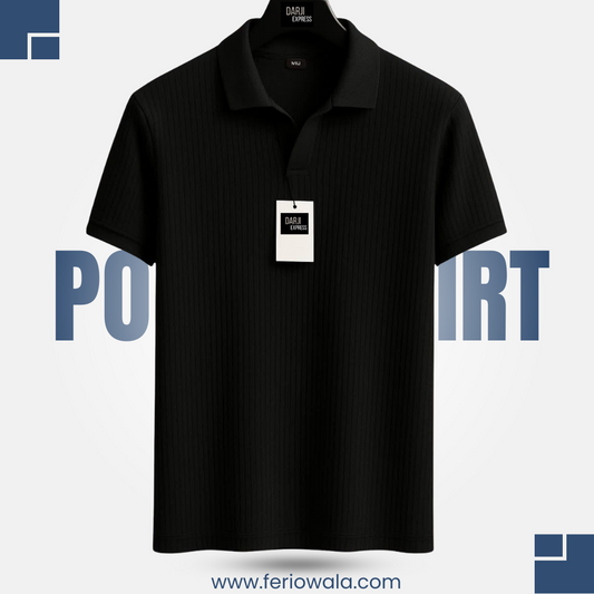Black Polo T Shirt